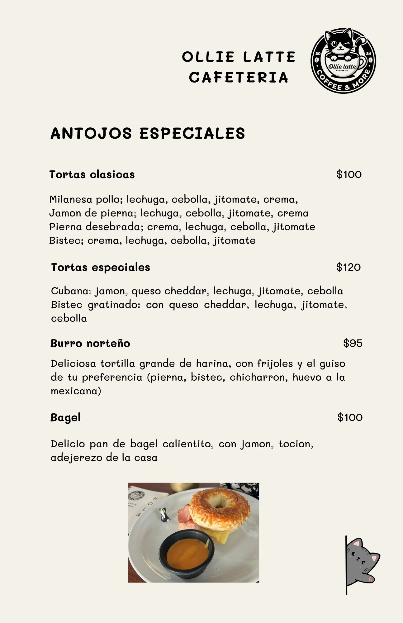 Página 5 del menú de Ollie Latte